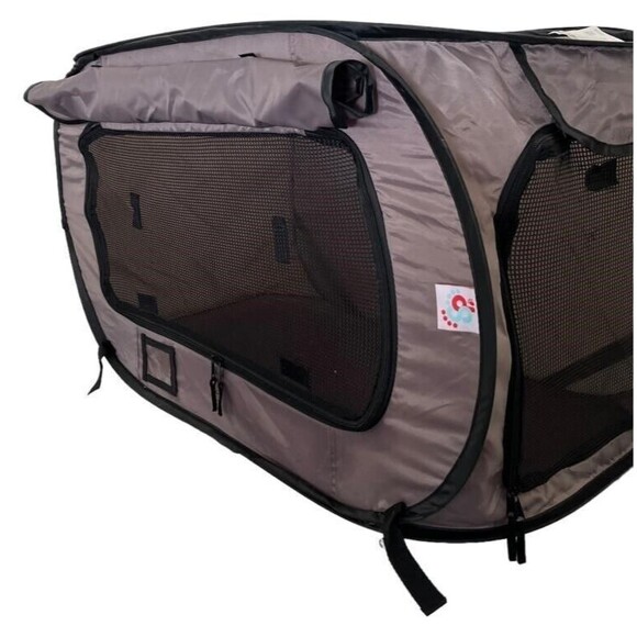 SP Collapsible Dog Kennel Crate Pop-Up Travel Crate for Medium Sized Dogs & Cats - Picture 3 of 6